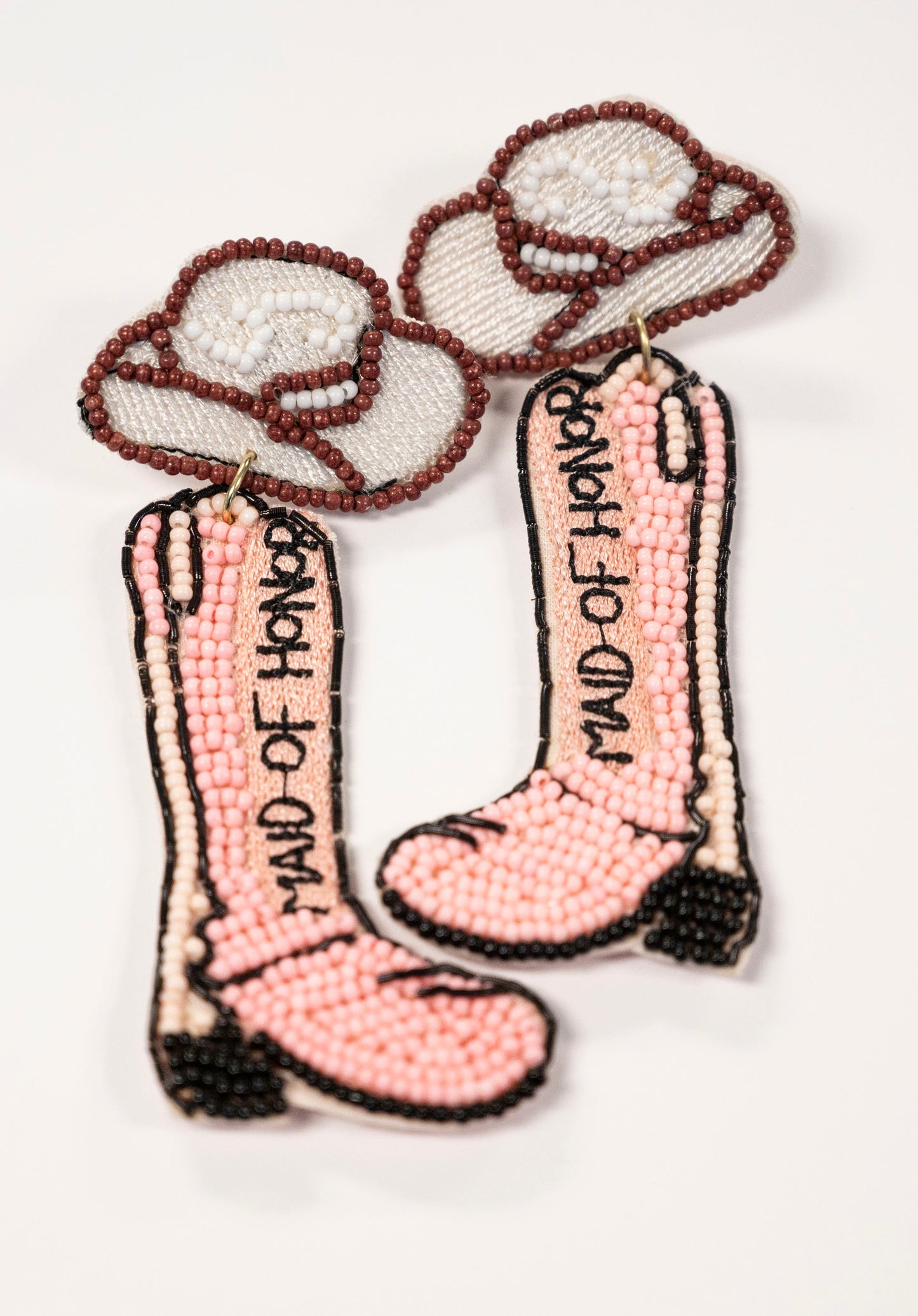 Maid Of Honor “PINK” Cowgirl Hat & Boots